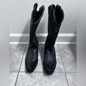 J.B. Dillon Black Cowboy Boots 8.5B
